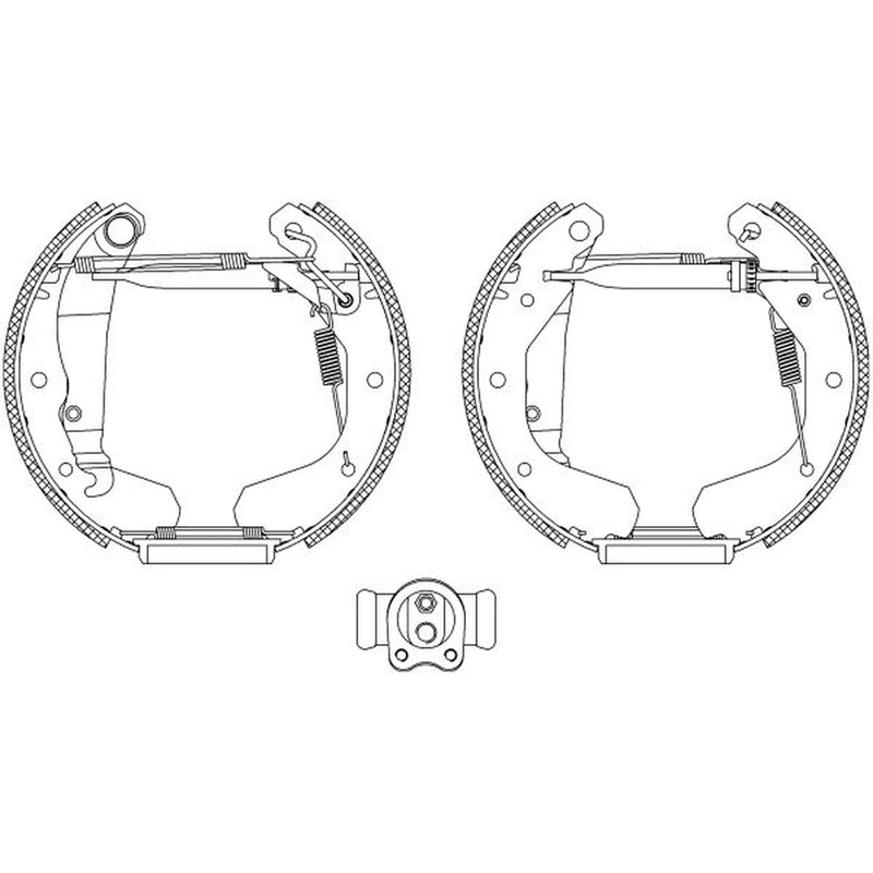 Mintex Brake Shoe Set Axle Kit MSP091