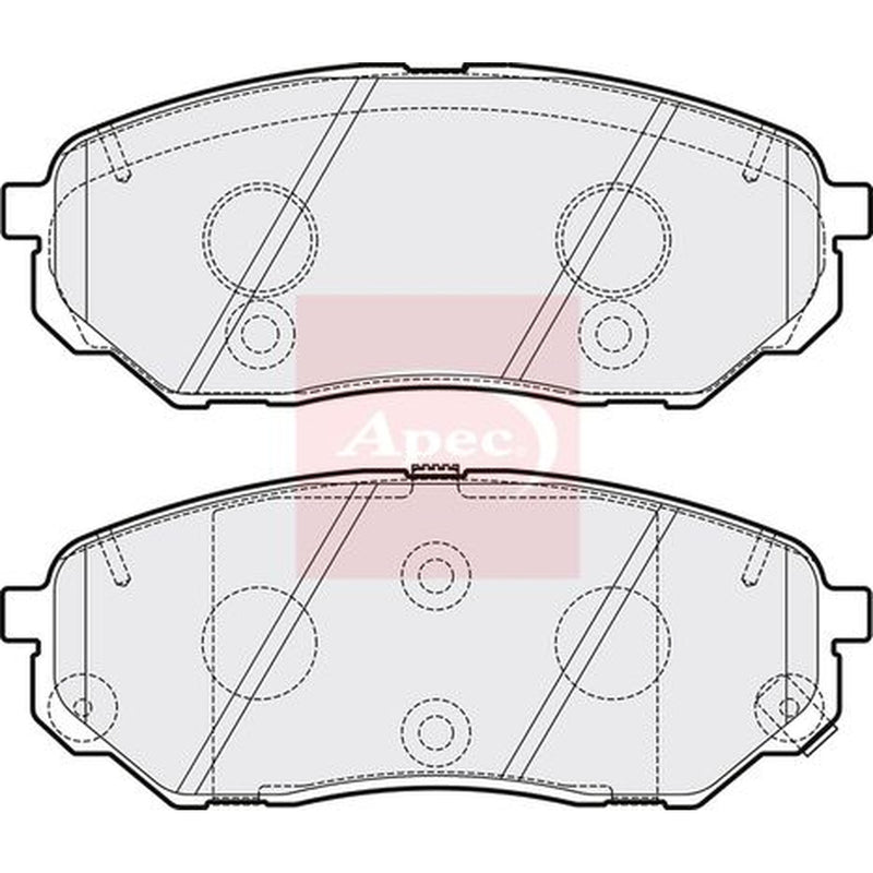 Apec Front Brake Pad Set PAD2080
