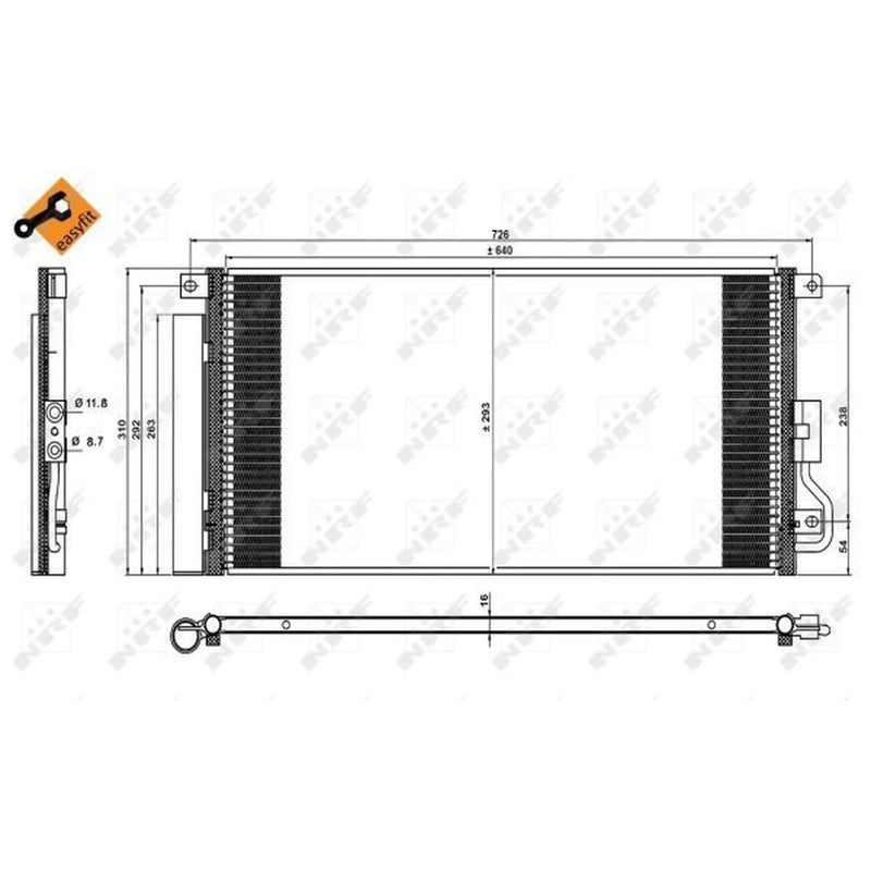 NRF Air Conditioning Condenser 350227