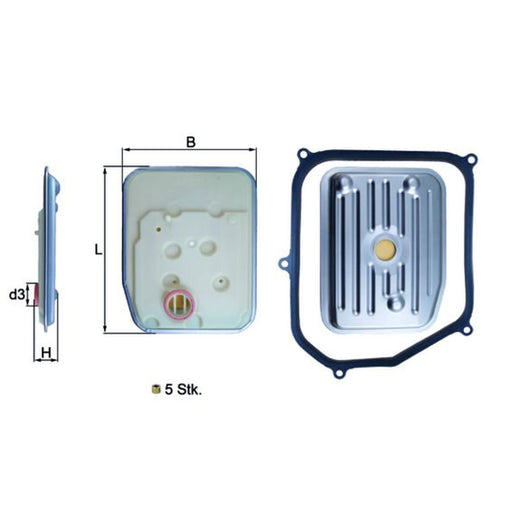 Mahle Automatic Transmission Hydraulic Filter HX 147KIT