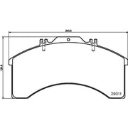DON Front Brake Pad Set CVP015