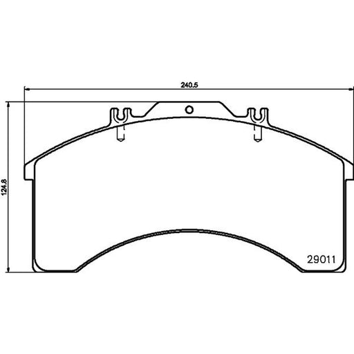 DON Front Brake Pad Set CVP015