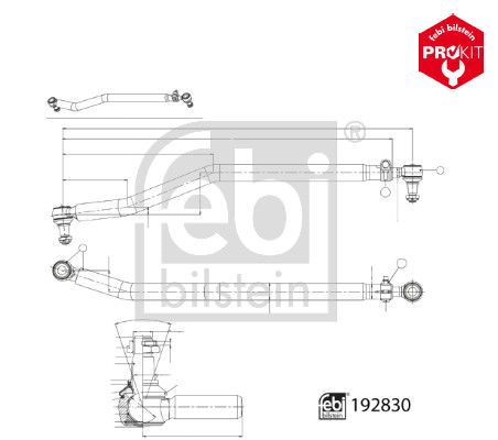 Febi Centre Rod Assembly Front