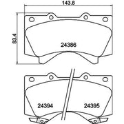 DON Front Brake Pad Set PCP1210