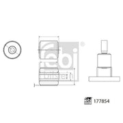 Febi Wheel Bearing Housing Mounting OD ID 177854
