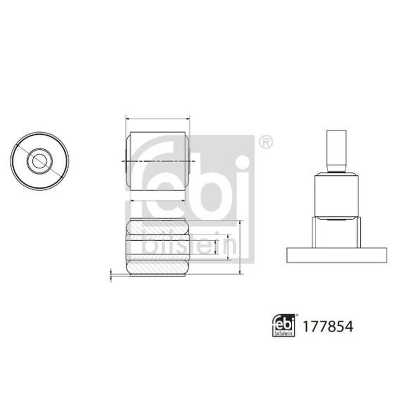 Febi Wheel Bearing Housing Mounting OD ID 177854