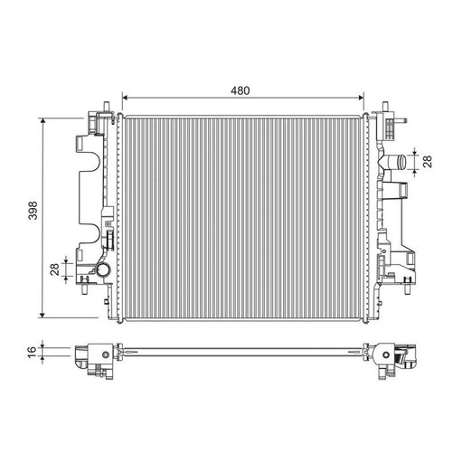 Valeo Engine Radiator 701194