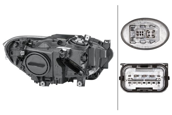 Hella Headlight Headlamp D1S (gas discharge tube) Left