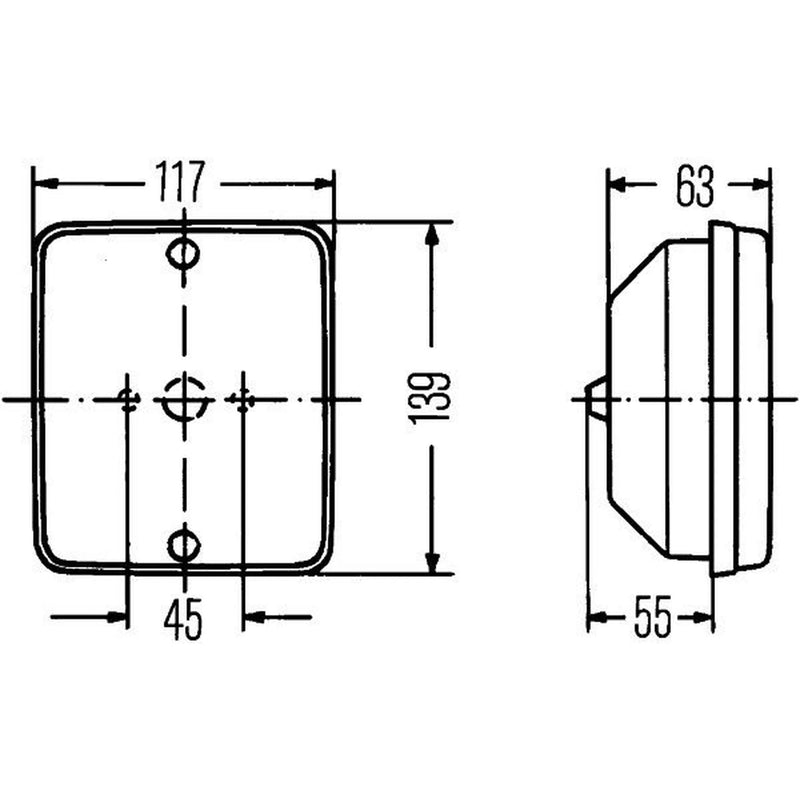 Hella Reversing Lamp Rear 2ZR 003 236-051
