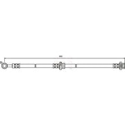 Apec Brake Hydraulic Hose Line Rear Right HOS3578