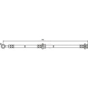 Apec Brake Hydraulic Hose Line Rear Right HOS3578