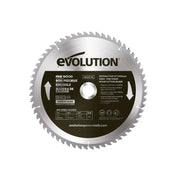 Evolution Fine Wood Mitre/Table Saw Blade 255 x 25.4mm x 60T - FW255TCT-60