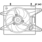 Mahle Engine Cooling Fan CFF 139 000P