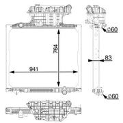 Mahle Engine Radiator CR 2336 000P