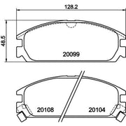 Mintex Front Brake Pad Set MDB1344