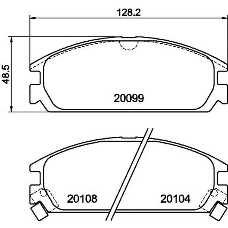 Mintex Front Brake Pad Set MDB1344