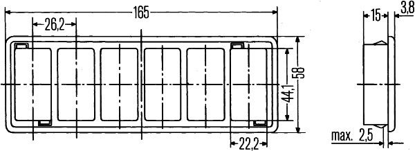 Hella 8HG 713 626-001 Switch Holder