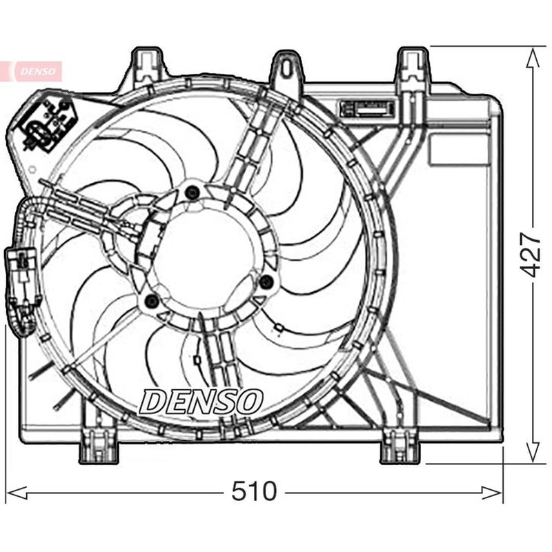 Denso Engine Cooling Fan DER09312