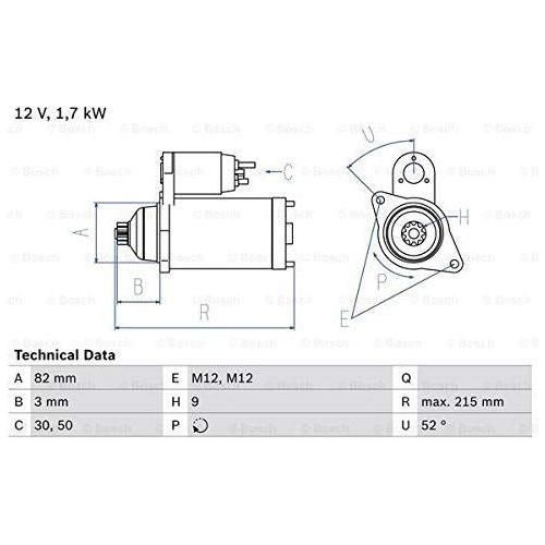 Bosch Reman Starter Motor 2425 0986024250 Bosch  - Town Parts