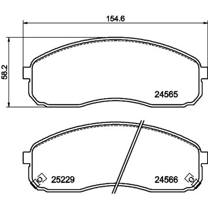 DON Front Brake Pad Set PCP1966