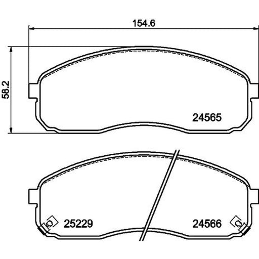 Mintex Front Brake Pad Set MDB3180