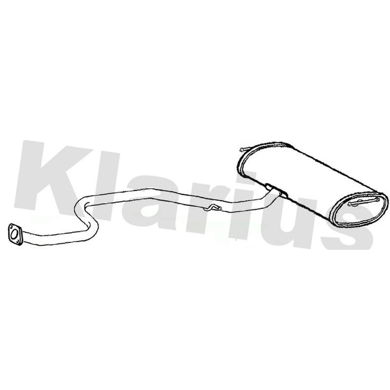 Klarius Box With Tail Pipe Rear TY801J