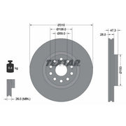 Textar 2 x Front Brake Discs 92097500
