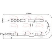Apec Handbrake Cable Left Rear CAB1003