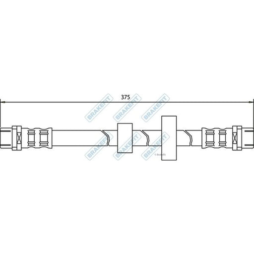 Apec Brake Hydraulic Hose Line Front BHO4056