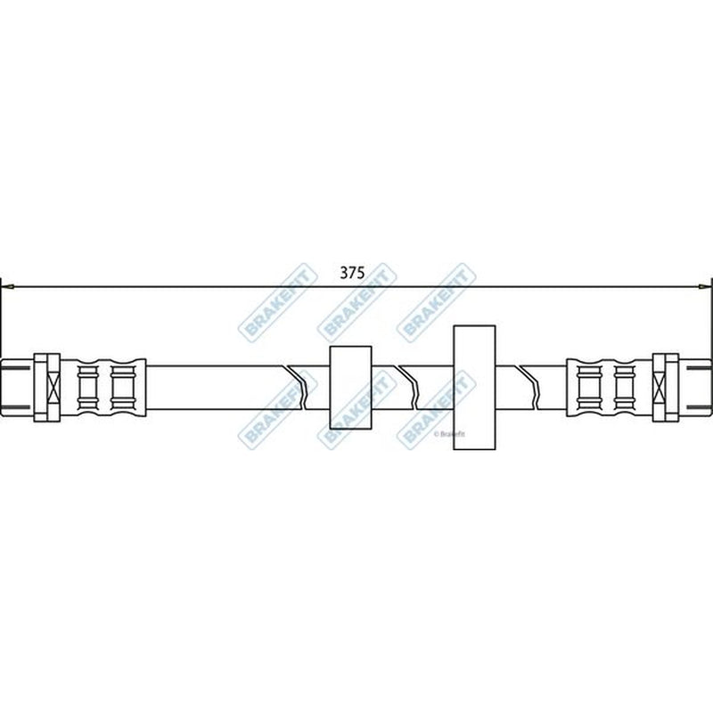 Apec Brake Hydraulic Hose Line Front BHO4056