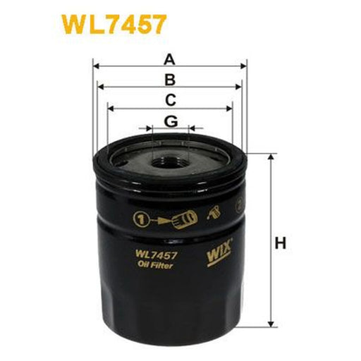 WIX Engine Oil Filter WL7457