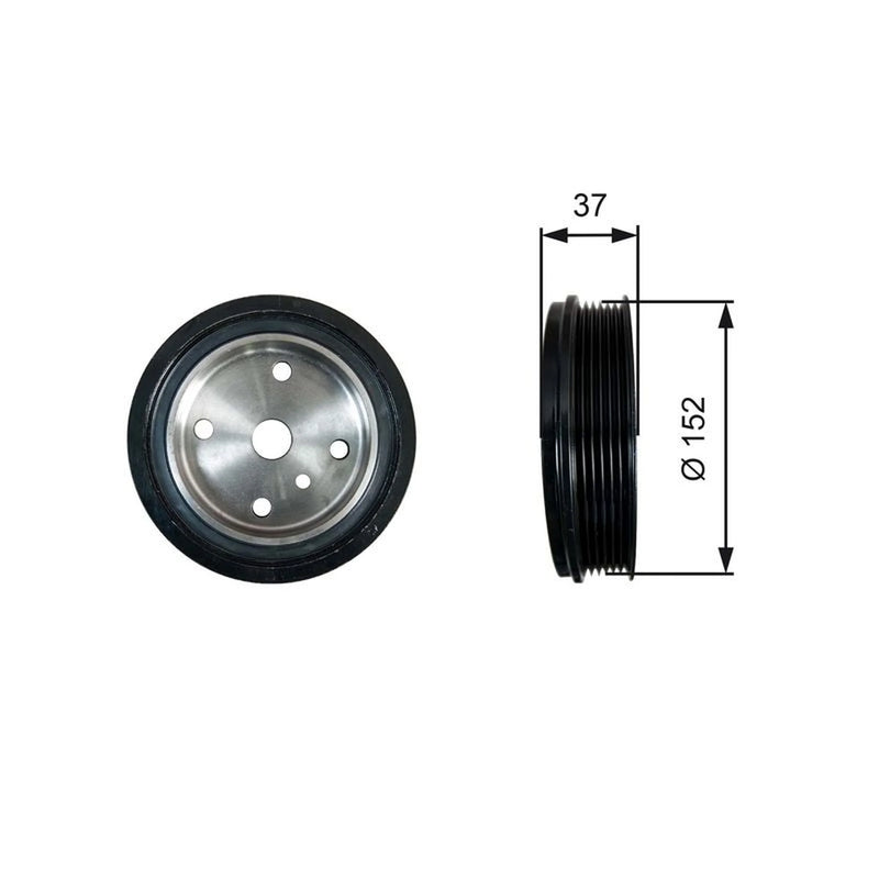 Gates Crank Shaft Belt Pulley TVD1137