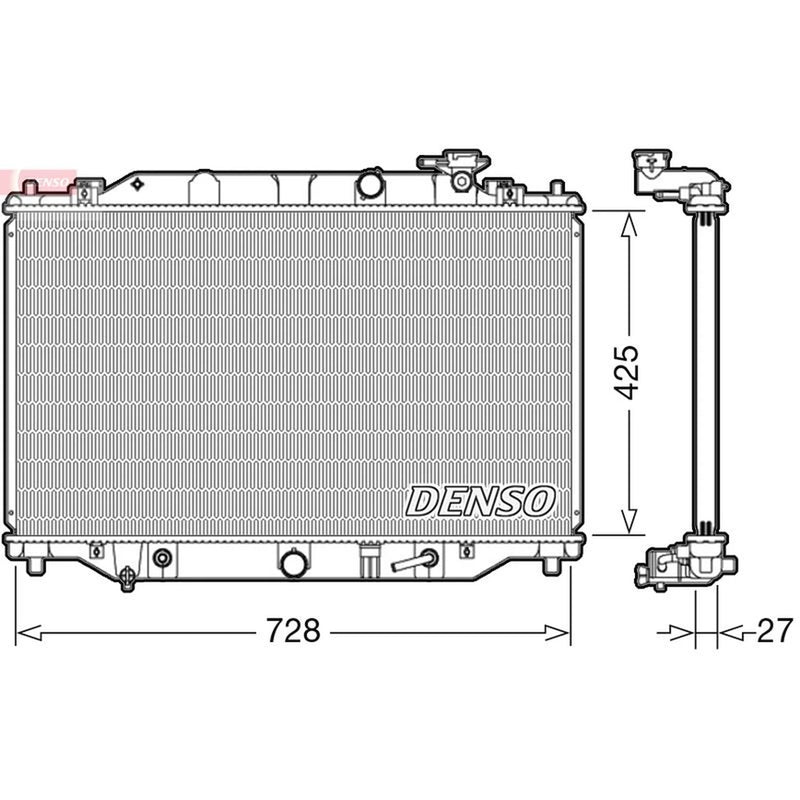 Denso Engine Radiator DRM44041