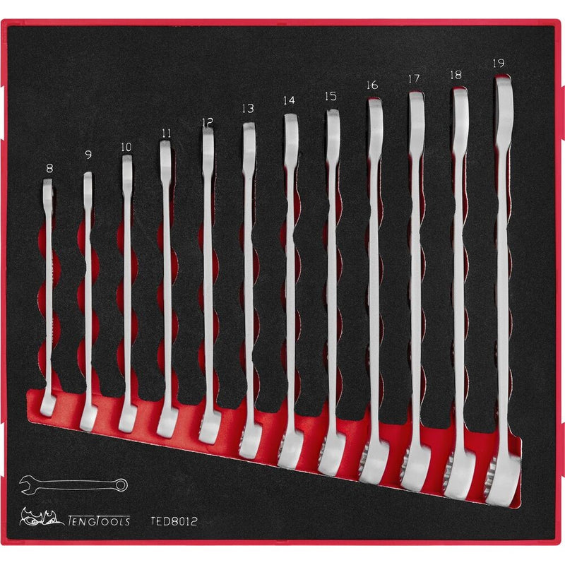 Teng Tools Combination Spanner Set FOAM2 12 Pieces