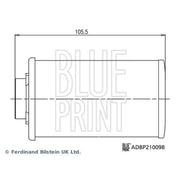 Blue Print Automatic Transmission Hydraulic Filter ADBP210098