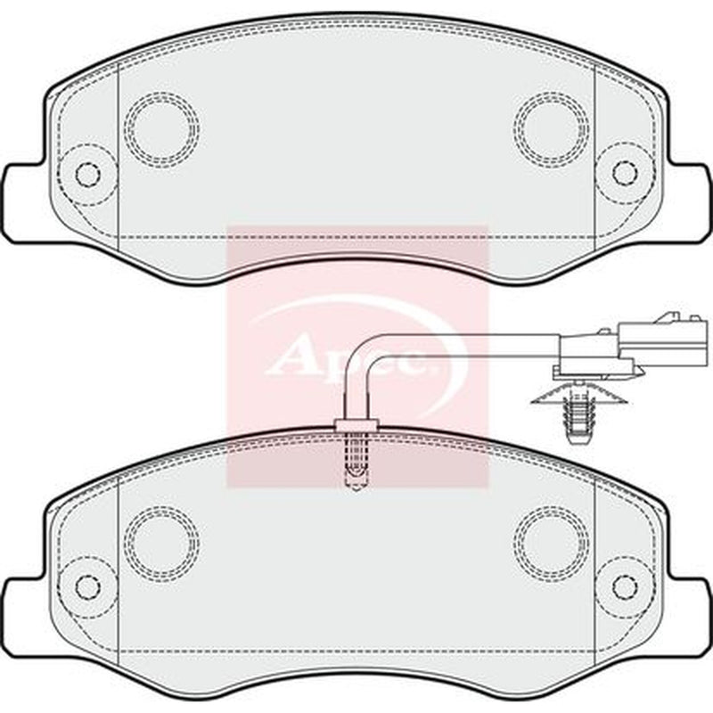 Apec Rear Brake Pad Set PAD1783