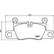 Brembo 4 x Rear Brake Pad Set P65031
