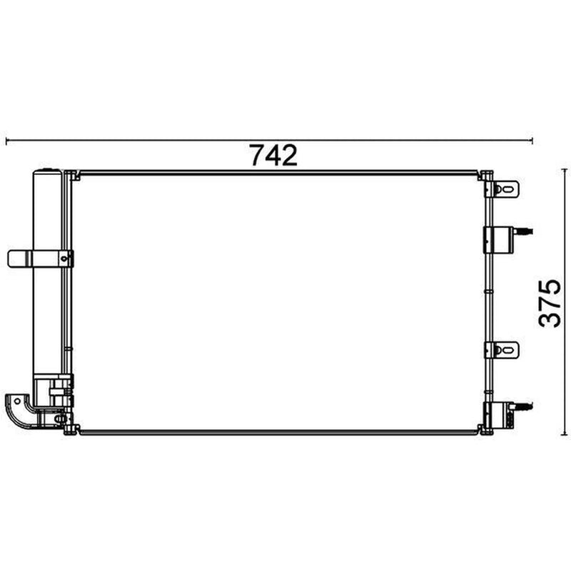 Mahle Air Conditioning Condenser AC 703 000P