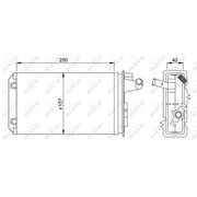 NRF Heater Matrix Core Heat Exchanger 58637