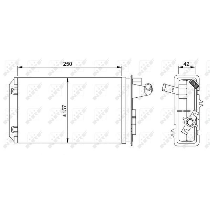 NRF Heater Matrix Core Heat Exchanger 58637