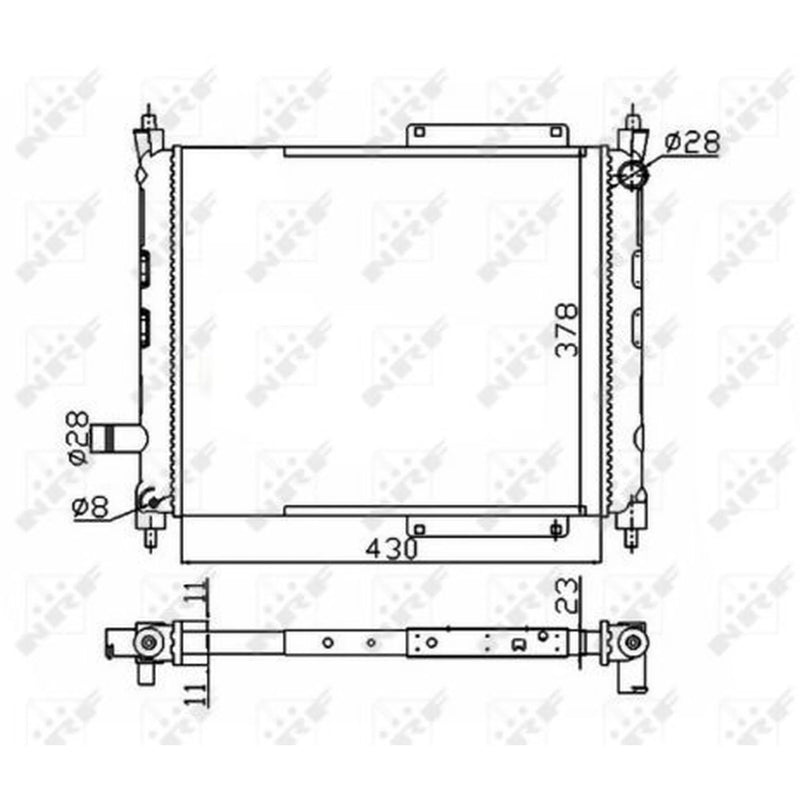 NRF Engine Radiator 50128A