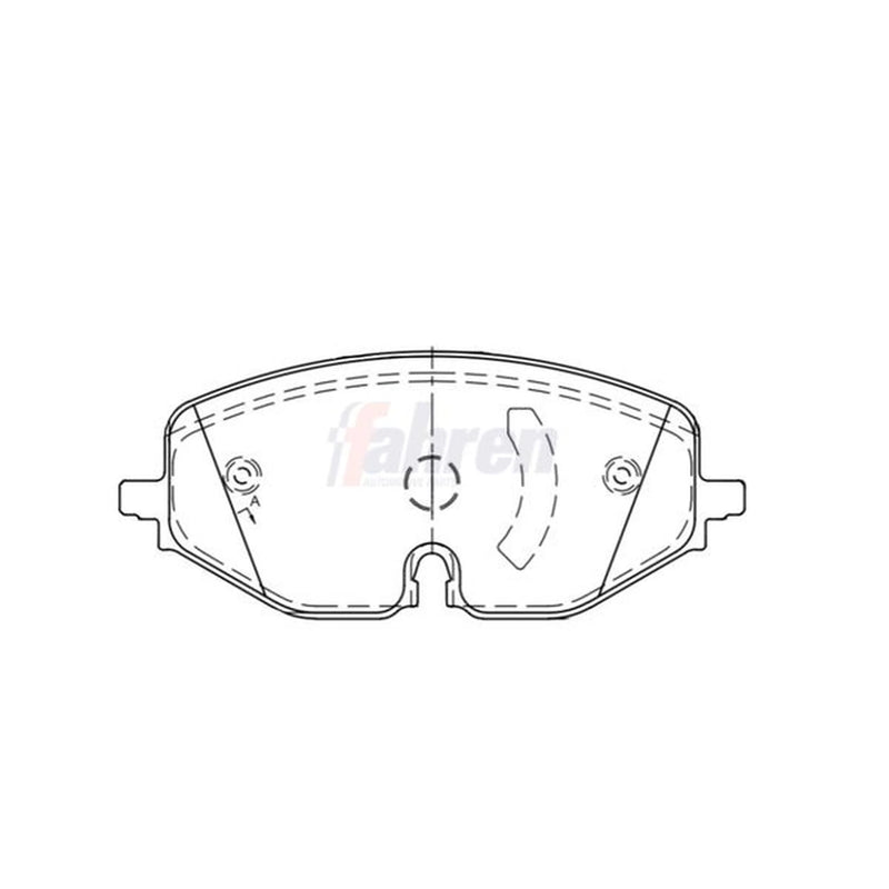Fahren Front Brake Pad Set FBP3950