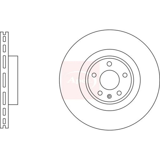 Apec 2 x Vented Front Brake Discs DSK3300