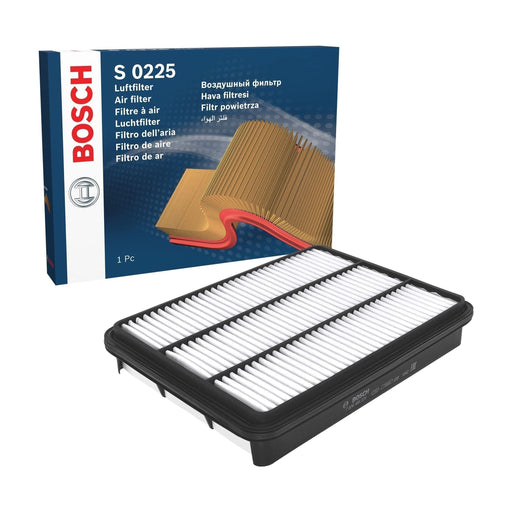 Bosch Car Air Filter S0225 Fits Toyota Land Cruiser Prado D4D - 3.0 - 04-06 F026 Bosch  - Town Parts