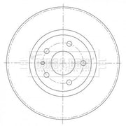 Borg & Beck 2 x Front Brake Discs BBD5411