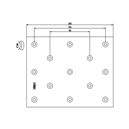 DON Don Cv Brake Lining Set PD341S7340