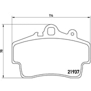 Brembo 4 x Front Brake Pad Set P65007