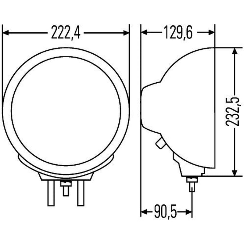 Hella Headlamp Zfpo 0/180Gr Sw 1F8 Right 1F8 007 560-011 187-101-2677 1F8 007