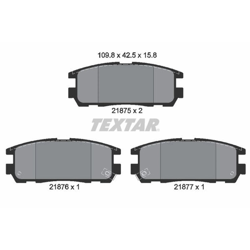 Textar Rear Brake Pad Set 2187501