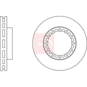 Apec 2 x Vented Brake Discs DSK2956